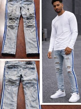 Not Your Basic Denim – Side Stripe Skinny Jeans